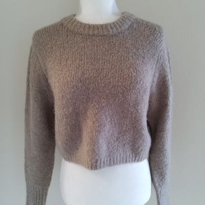 Zara Knit Cropped Crewneck